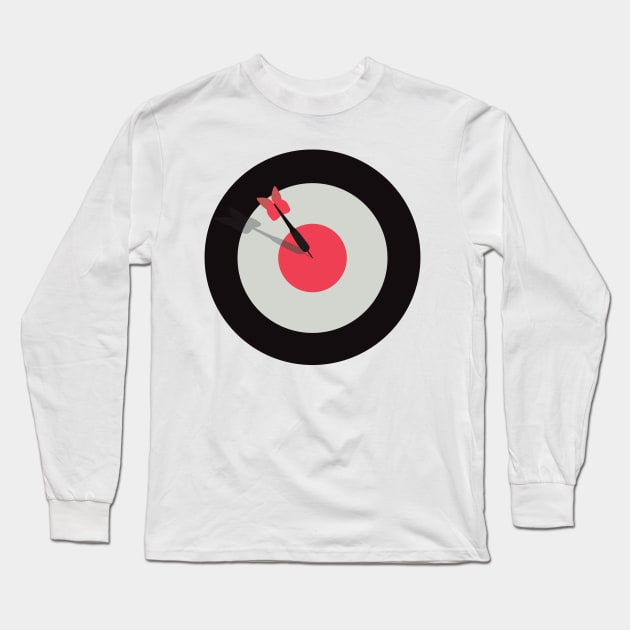 Dartboard Long Sleeve T-Shirt by marcustan